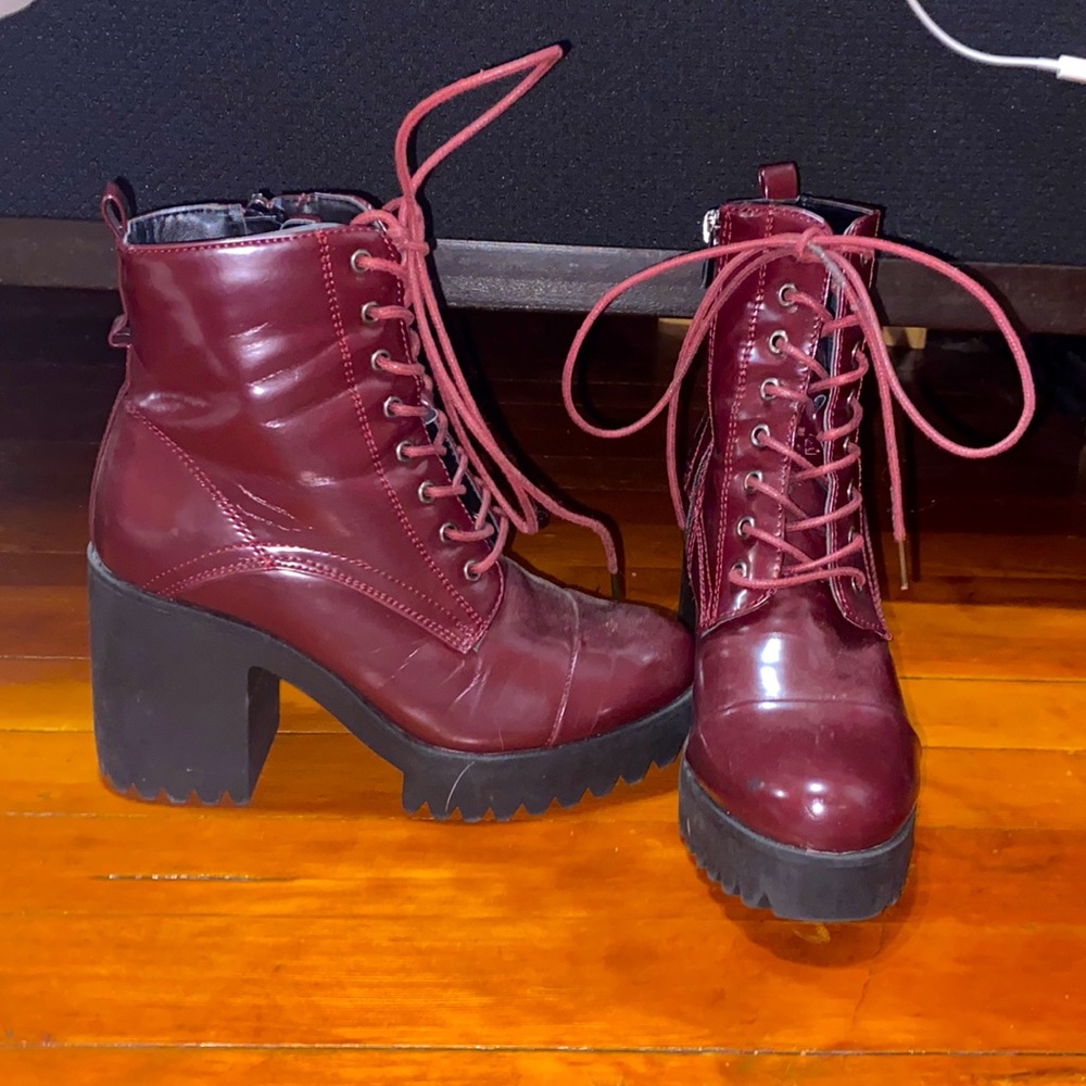 chunky heel boots